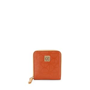 Cartera Mediana Cierre Sencillo Color Naranja