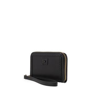 Cartera Mediana Cierre Sencillo Con Maneral Color Negro