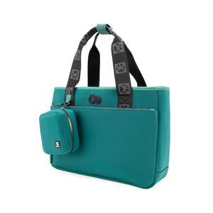 Mensajera Grande Con Porta Laptop Color Verde