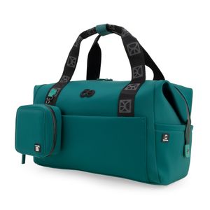 Duffle Bag Grande Con Organizador De Cables Color Verde