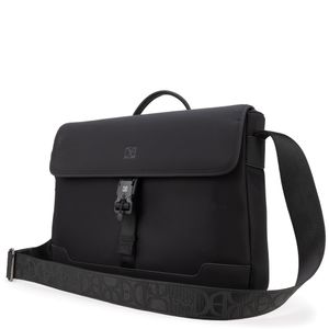 Mensajera Uomo Grande Con Porta Laptop 15 Plg Color Negro