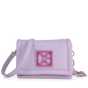 Cartera Maxi Con Herraje De Monograma Color Turquesa