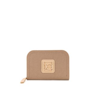 Cartera Chica Cierre Sencillo Con Rubber Color Camel