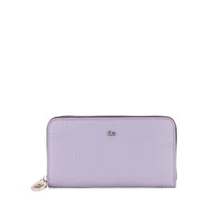 Cartera Grande Cierre Sencillo Color Lila