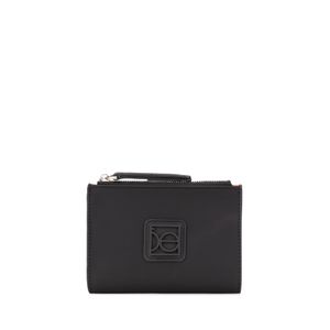 Cartera Flap Mediana Con Cierre Color Negro