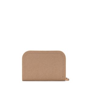 Cartera Chica Cierre Sencillo Con Rubber Color Camel