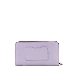 Cartera Grande Cierre Sencillo Color Lila