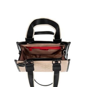 Bolsa Satchel Grande Charm de Monograma color Beige