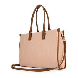 Bolsa Porta Laptop 14 Plg Con Monograma Bordado Color Nude