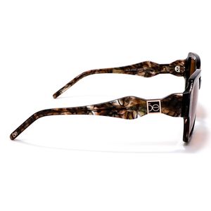 Lente Solar Forma Mariposa Con Armazón De Acetato Color Cafe