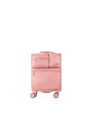 Maleta Chica (16 plg ) de Cabina Material Textil color Rosa