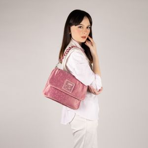 Bolsa Briefcase Grande Con Rubber Color Rosa