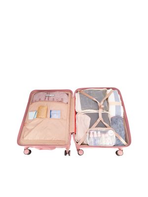 Maleta Mediana 24 Plg  Para Documentar  Color Rosa