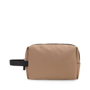 Cosmetiquera Mediana Cierre Sencillo Color Camel