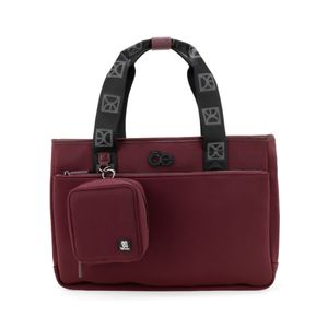 Mensajera Grande Con Porta Laptop De 15 Plg Color Tinto