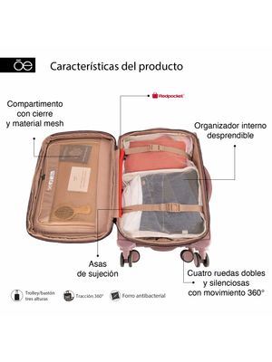 Maleta Chica 20 Plg De Cabina Expandible Color Pathe