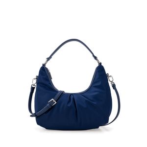 Bolsa Hobo Chica Con Herraje Color Azul Marino