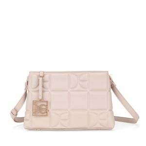 Bolsa Crossbody Chico Con Herraje De Monograma Color Blanco