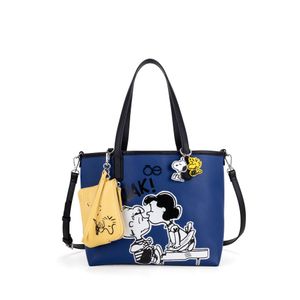 Bolsa Tote Grande Peanuts X Oe Color Electrico
