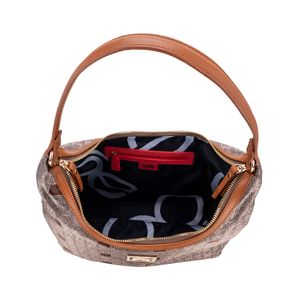 Bolsa Hobo Grande Con Herraje Color Multicolor