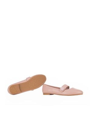 Balerina Punta Ovalada Suela Antiderrapante Color Nude