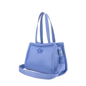 Bolsa Tote Mediana Acolchonada Color Azul