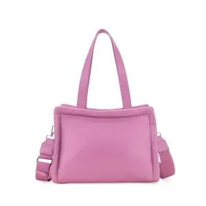 Bolsa Tote Mediana Acolchonada Color Rosa